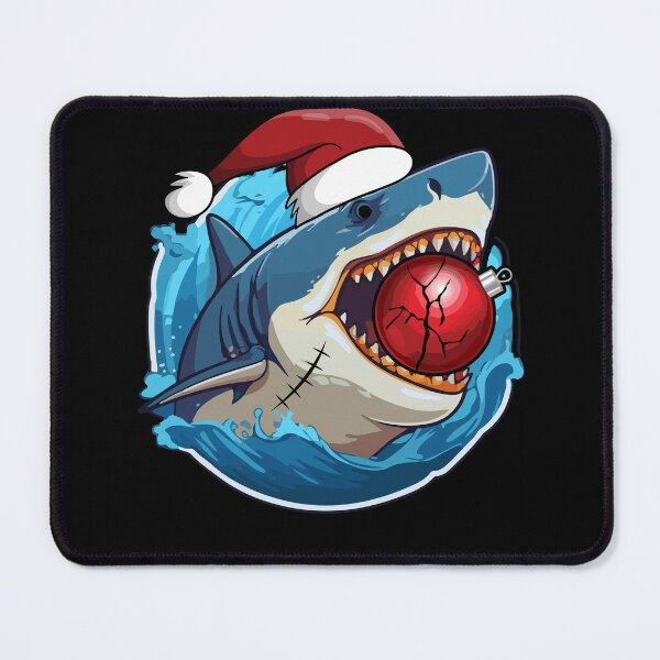 Item preview, Santa Shark is Ready For Christmas Gift For Animal Lovers designed and sold by KrisRubinArt.