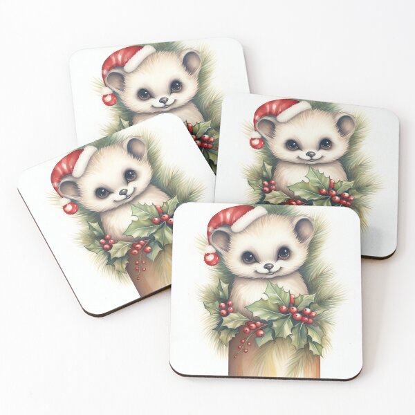 Item preview, Holly Hedgehog Christmas designed and sold by cute-animals99.