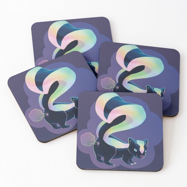 Item preview, The Shimmering Rainbow Skunk designed and sold by kyriqin.