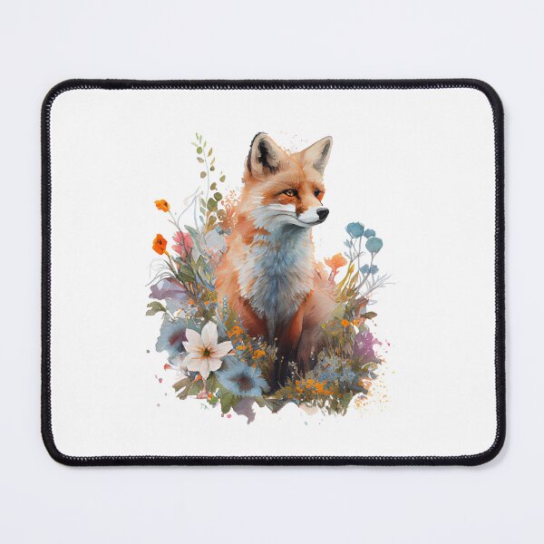 Item preview, Fox with flowers designed and sold by TIDALI-Prints.