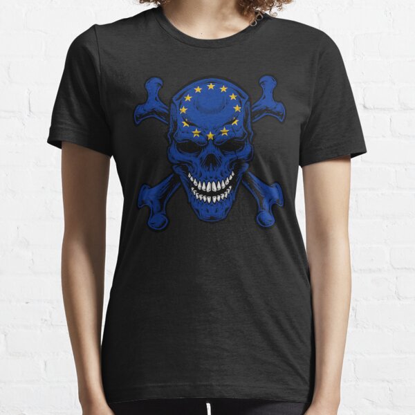 European Union skull , European Union womens ,European Union mens , funny European Union , European Union roots , European Union flag , European Union proud , European Union pride Essential T-Shirt