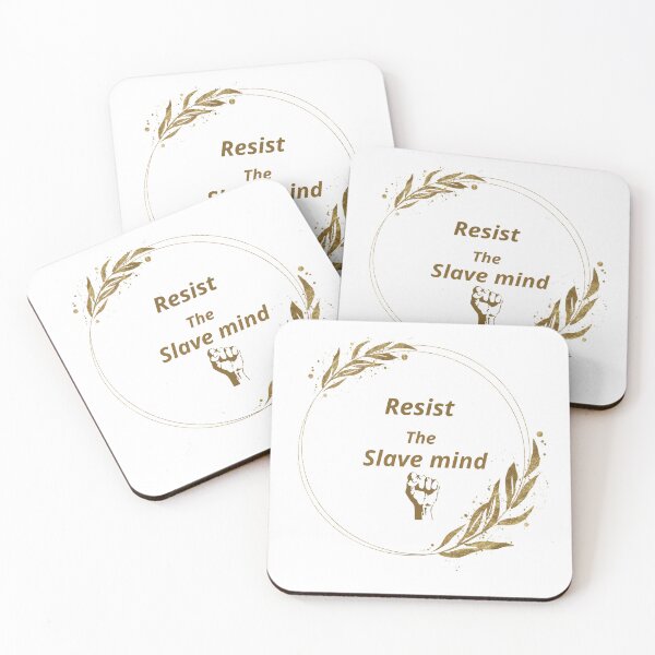 Aperçu de l'œuvre resist the slave mind quote créée et vendue par Eclatea store.