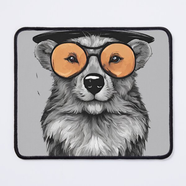 Item preview, Smart Beaver with glasses and hat designed and sold by MyartStudioTB.