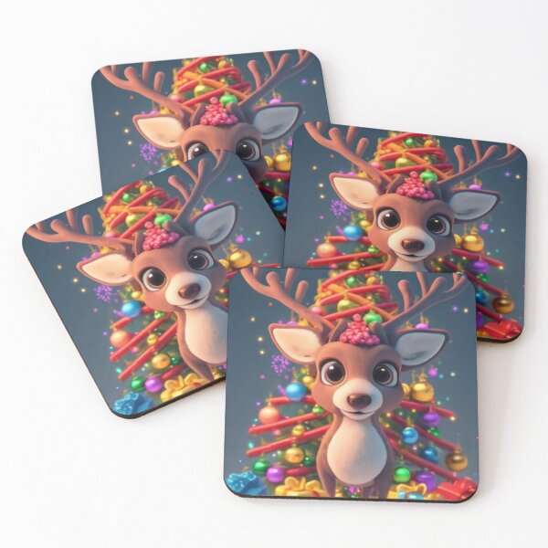 Item preview, Holiday Reindeer: Christmas Cheer in Cartoon designed and sold by masquetea.