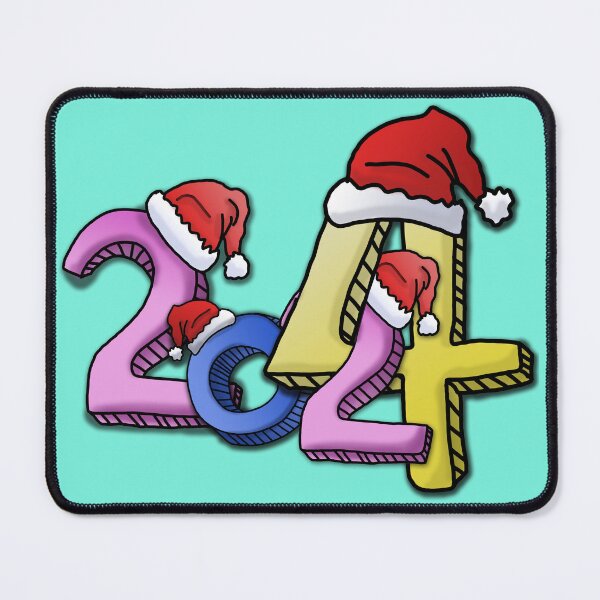 Item preview, 2024 in Festive Attire: Santa Hat Doodle designed and sold by EnjoYarty.