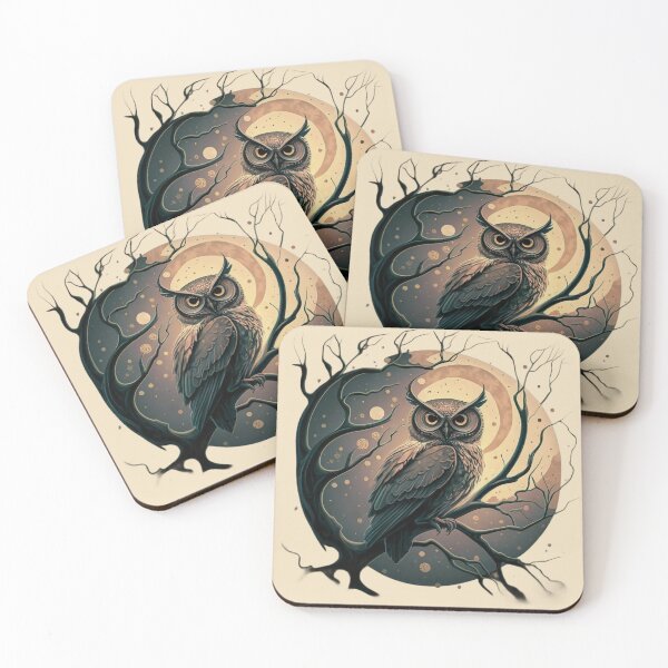 Item preview, Owl on a branch designed and sold by MacMerch121.