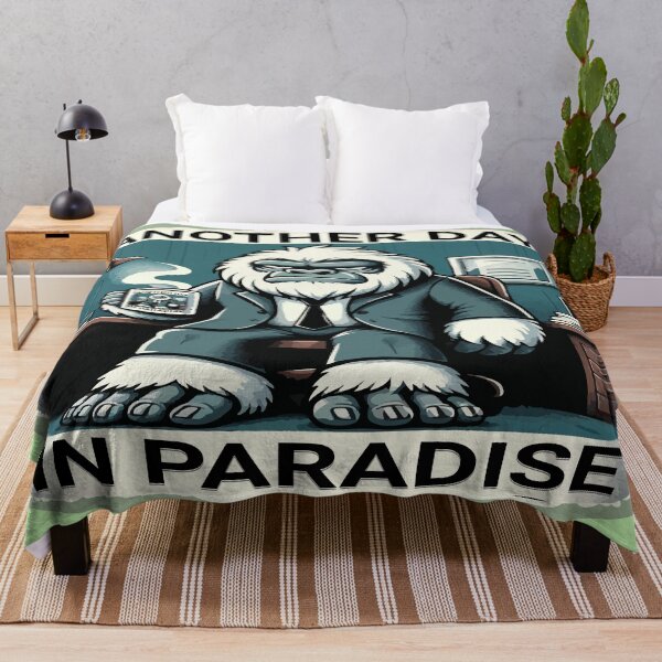Item preview, Another Day In Paradise - A Yeti's Excitement For Another Day In The Office designed and sold by MegaDirt.