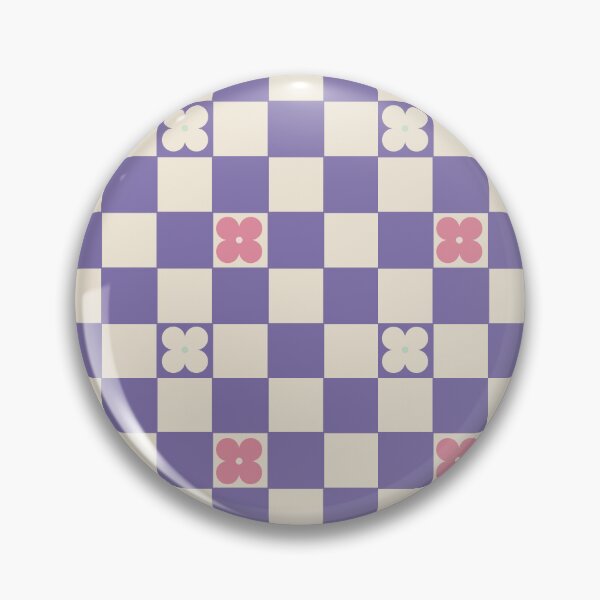 Item preview, Checkerboard Purple Daisy Half Shinobu Inspired designed and sold by Owlhana.