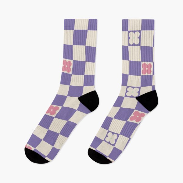Item preview, Checkerboard Purple Daisy Half Shinobu Inspired designed and sold by Owlhana.