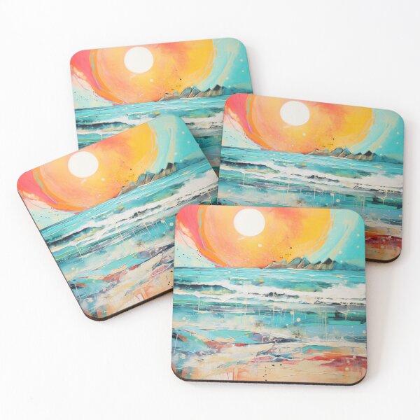 Artikelvorschau, Entdecken Sie "Simplistic & Minimalistic Vintage Sunset" Abstrakte Kunst entworfen und verkauft von ArtificialGenes.