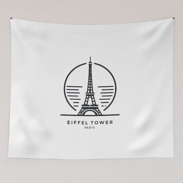 Item preview, Minimalist Eiffel Tower, Paris - Artistic Illustration designed and sold by KNAA.