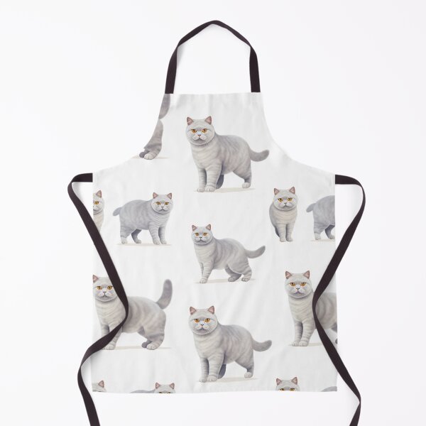 Item preview, Animation British shorthair cat with seamless pattern. designed and sold by Whiteblueshop.