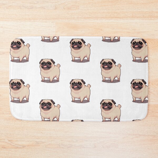 Item preview, Cute Fat Pug - Pixel art designed and sold by octoboobs.
