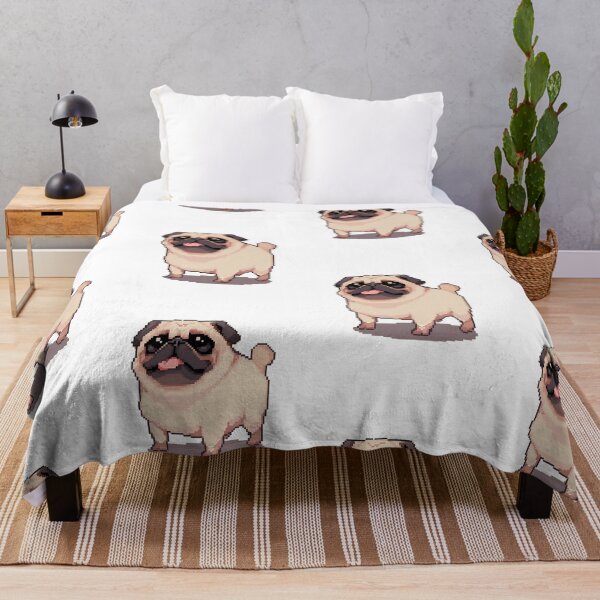Item preview, Cute Fat Pug - Pixel art designed and sold by octoboobs.