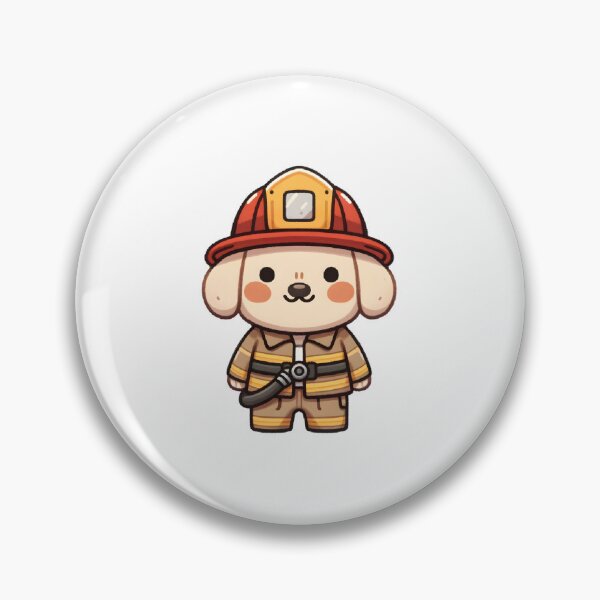 Item preview, Brave Firefighter Puppy Heroic Profession  designed and sold by UmbrellaStudio1.