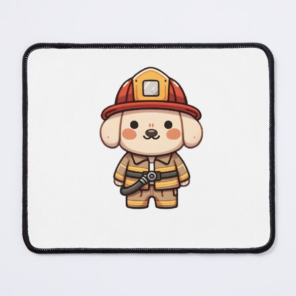 Item preview, Brave Firefighter Puppy Heroic Profession designed and sold by UmbrellaStudio1.