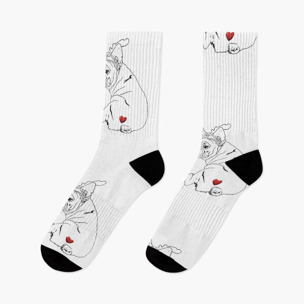 Item preview, Romantic Cute Pug  designed and sold by Anastasiia Yurevych.