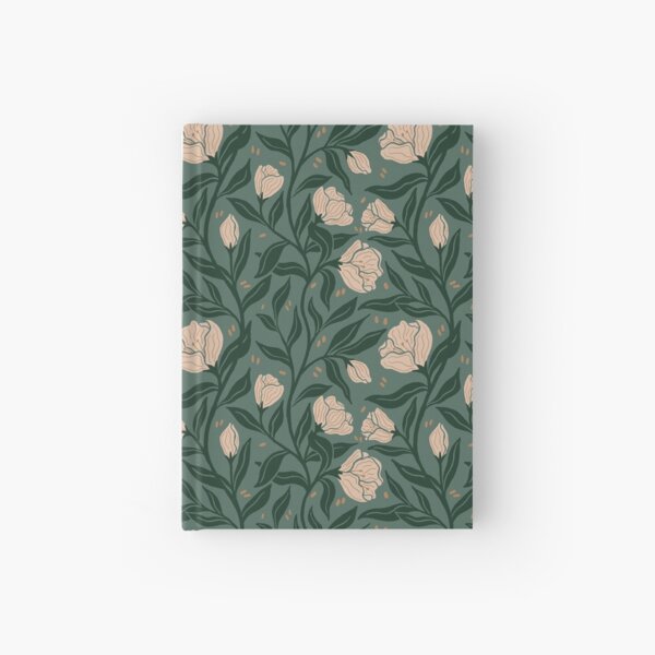 Item preview, Rustic Floral with Climbing Vines in Teal and Cream designed and sold by ashandinkstudio.