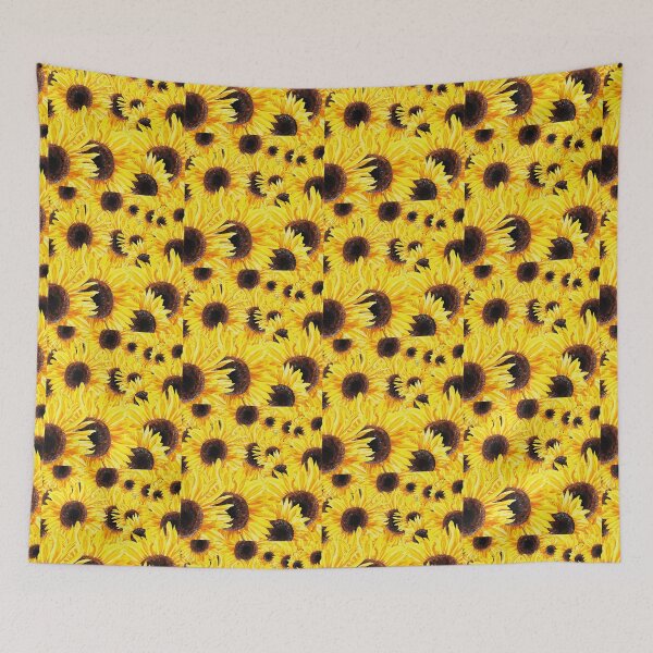 Artikelvorschau, Herrliches Feld der gelben Sonnenblumen-Aquarell-Malerei von Irina Sztukowski entworfen und verkauft von Irina Sztukowski.