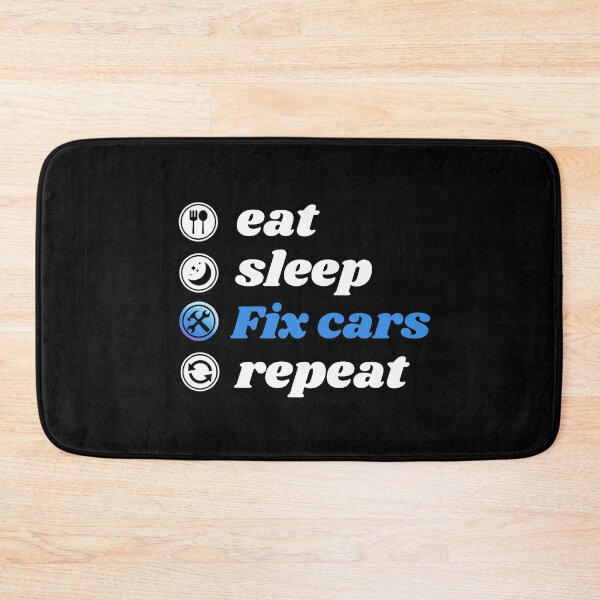 Item preview, Cool Eat Sleep Fix Cars Repeat,  Funny Car Enthusiast designed and sold by Modren-design.