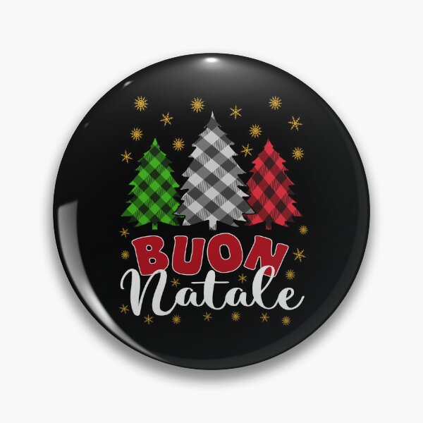 Item preview, Buon Natale Buffalo Plaid Christmas Trees Holiday Italian Pride   designed and sold by Bad Kitty Designz.