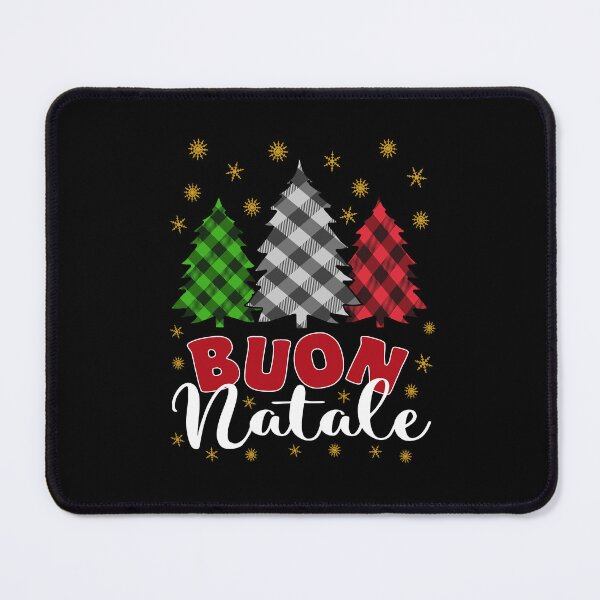 Item preview, Buon Natale Buffalo Plaid Christmas Trees Holiday Italian Pride   designed and sold by Bad Kitty Designz.