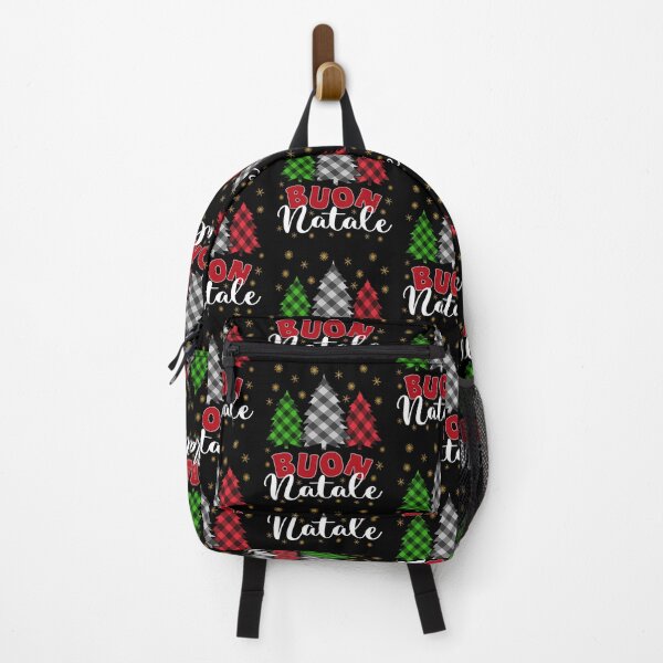 Item preview, Buon Natale Buffalo Plaid Christmas Trees Holiday Italian Pride designed and sold by Bad Kitty Designz.