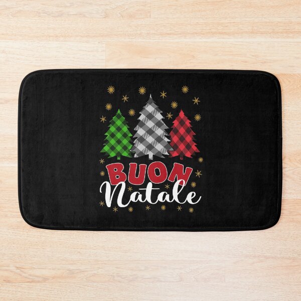 Item preview, Buon Natale Buffalo Plaid Christmas Trees Holiday Italian Pride   designed and sold by Bad Kitty Designz.