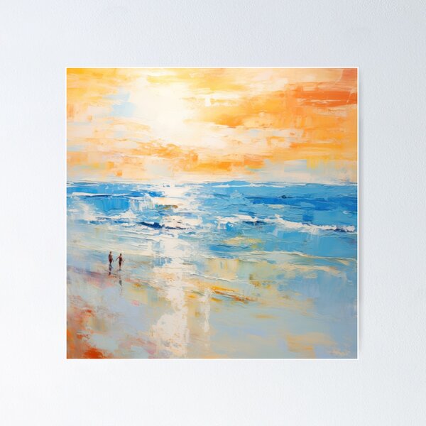 Item preview, Explore "Simplistic & Minimalistic Vintage Sunset" Abstract Art designed and sold by ArtificialGenes.