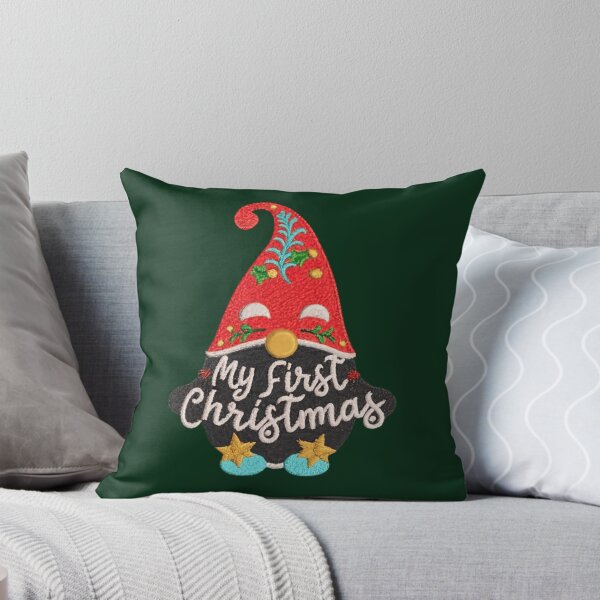 Item preview, My first Christmas with Christmas gnome in Embroidery design designed and sold by Babee-24.
