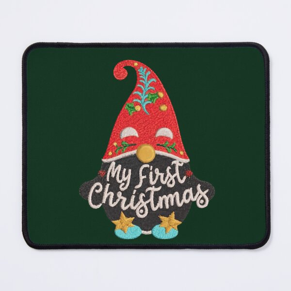 Item preview, My first Christmas with Christmas gnome in Embroidery design designed and sold by Babee-24.