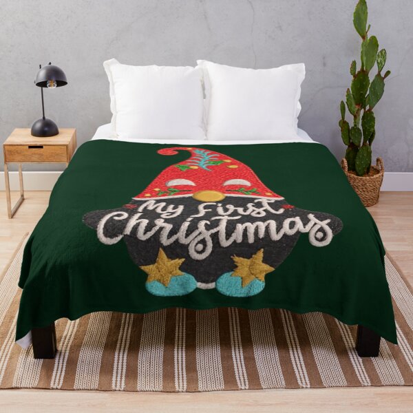Item preview, My first Christmas with Christmas gnome in Embroidery design designed and sold by Babee-24.