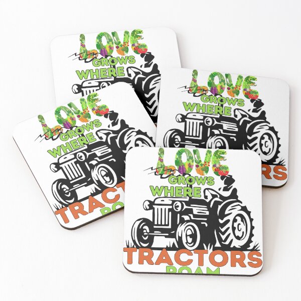 Item preview, Love Grows Where Tractors Roam designed and sold by CasmariaOnlineShop -.
