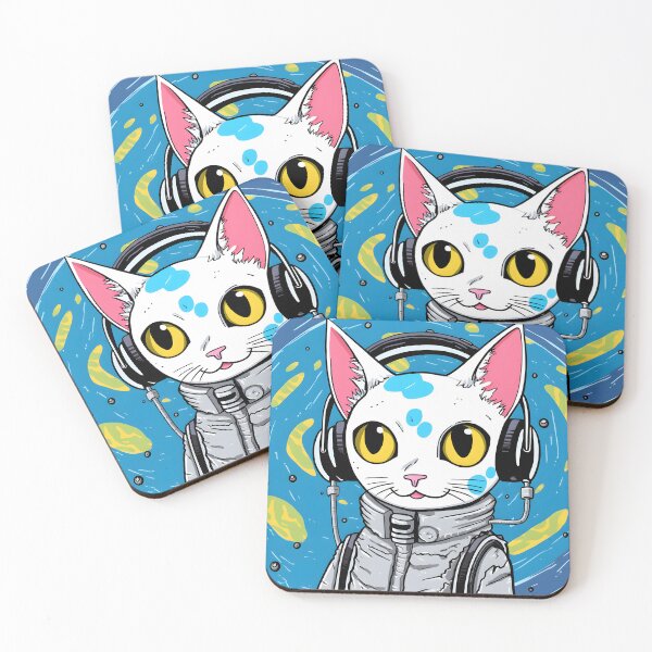 Item preview, Super Cute Space Cat designed and sold by Svetlana Dragicevic.