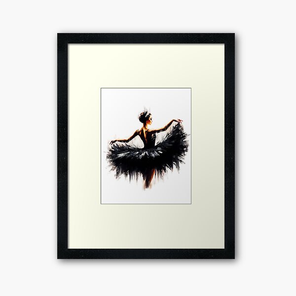 Item preview, Ballerina in a black tutu designed and sold by CollorTrend.