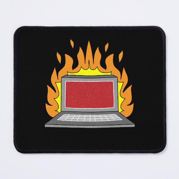 Item preview, laptop in fire designed and sold by Redstrawberry13.