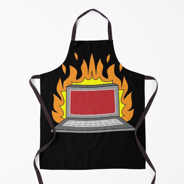 Item preview, laptop in fire designed and sold by Redstrawberry13.