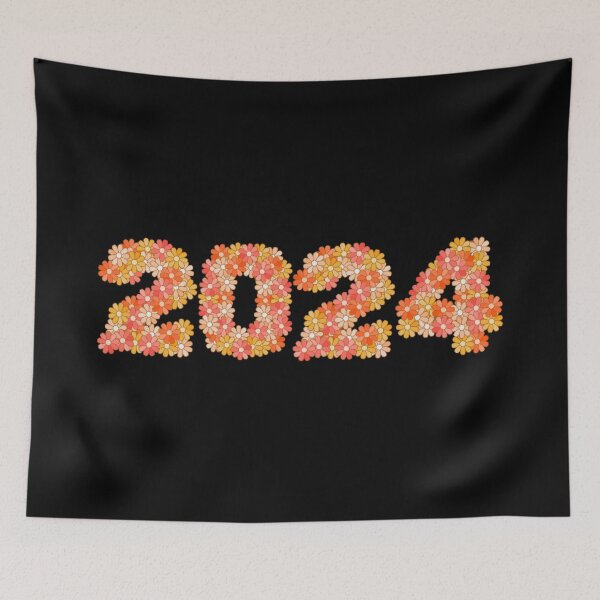 Item preview, 2024 year retro,floral designed and sold by cutecrazytshirt.