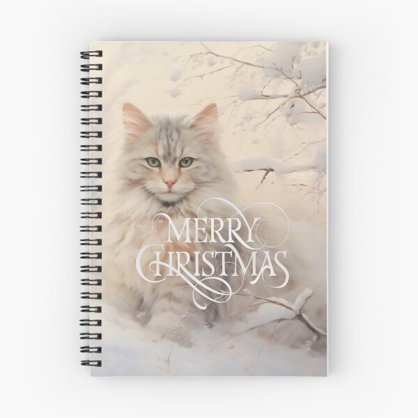 Item preview, Cute cat Merry Christmas  designed and sold by FatBirdie.