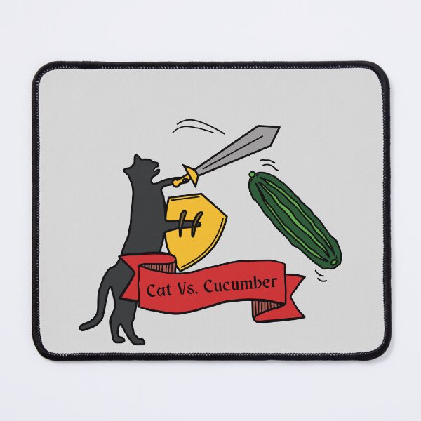Item preview, Cat Versus Cucumber (Cat vs. Cucumber) COLOUR- Ode to Memes designed and sold by ScaperShirts.