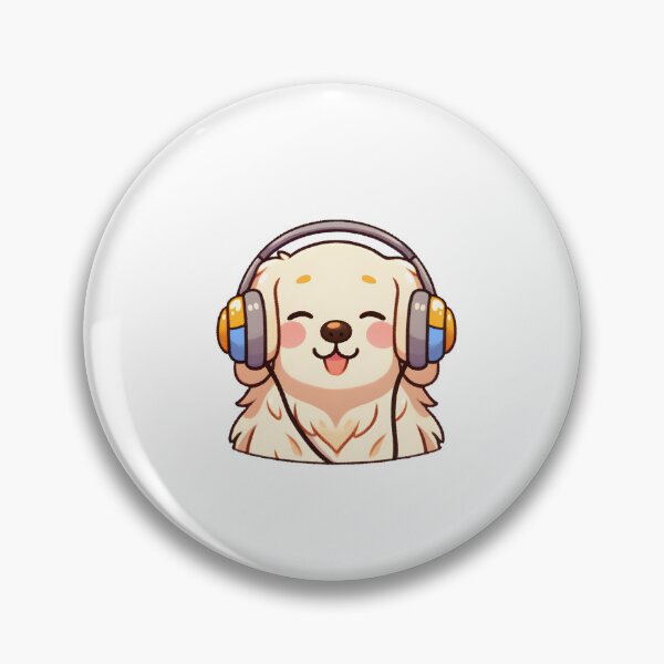 Artikelvorschau, Joyful Dog Enjoying Music with Headphones entworfen und verkauft von UmbrellaStudio1.