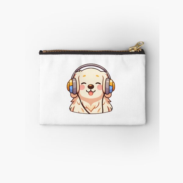 Item preview, Joyful Dog Enjoying Music with Headphones designed and sold by UmbrellaStudio1.