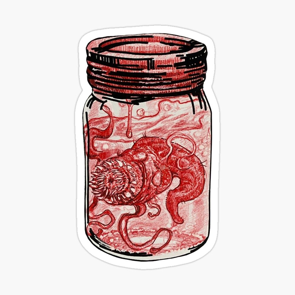 Illithid Jar with Larvae Poster for Sale by neptunes-ink | Redbubble