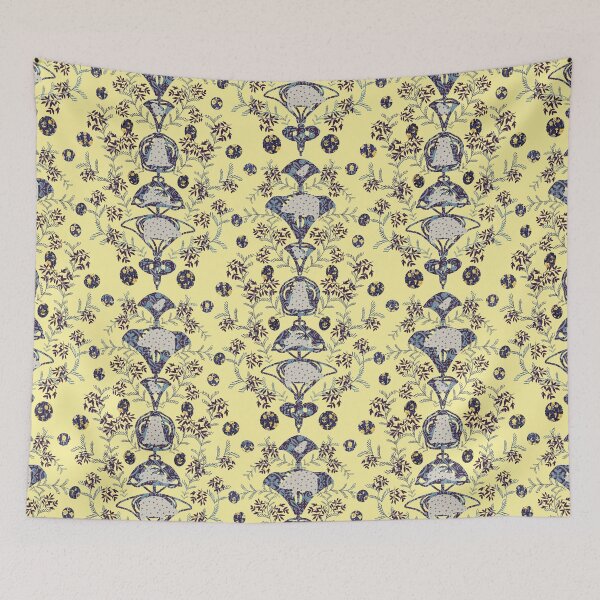 Item preview, Whimsical Hidden Forest Animals Cute Damask Pattern designed and sold by dreamlara.