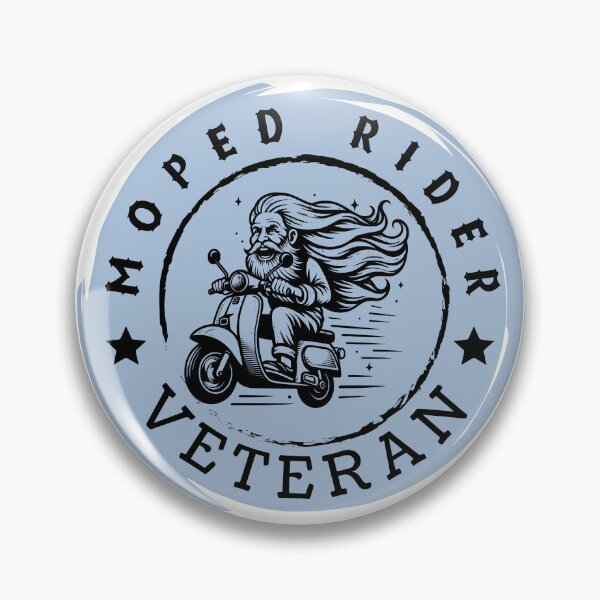 Item preview, Moped Rider Veteran Blue / Antianeira designed and sold by Antianeira.