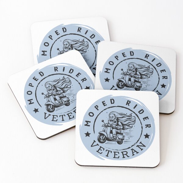 Item preview, Moped Rider Veteran Blue / Antianeira designed and sold by Antianeira.