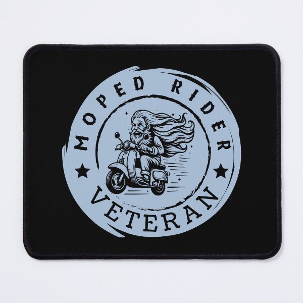 Item preview, Moped Rider Veteran Blue / Antianeira designed and sold by Antianeira.