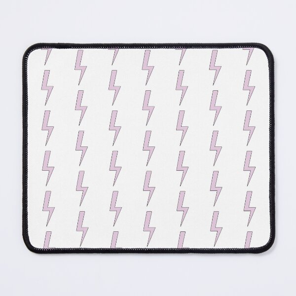 Item preview, Lightning bolt | light Pink Flash with black outline -  designed and sold by PurpleLoveStore.