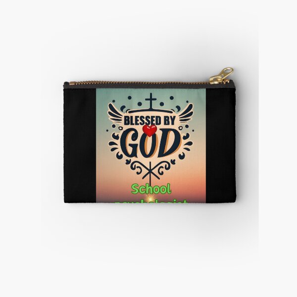 Item preview, BLESSED BY GOD SCHOOL PSYCHOLOGIST designed and sold by carlos crane.