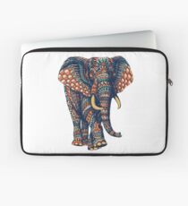 Funda para portátil Ornate Elephant v2 (Versión en color)
